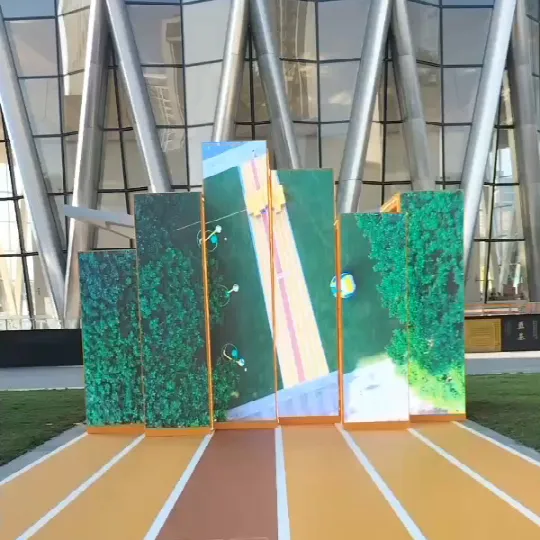 P6 크리에이티브 광고, 원형 큐브 원통형 곡선 RGB 실내 구형 원형 LED 디스플레이 출시